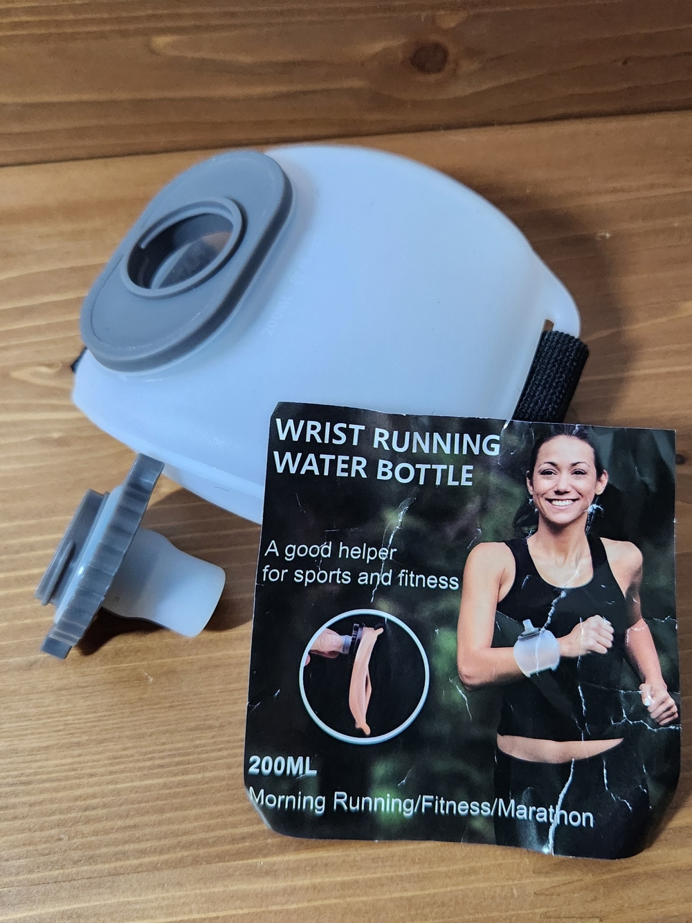 New 200ML Wrist Running Water Bottle – Hands-Free Sports Gym Flask Run Walk